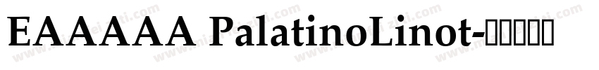 EAAAAA PalatinoLinot字体转换
